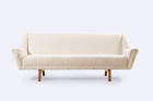 danish scandinavian curved sofa wool nobilis design 1960 oak