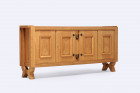 guillerme chambron enfilade buffet chêne maison design 1960