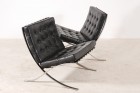 barcelona mies van der rohe knoll noir fauteuil 1950 1960