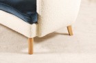 sofa danish two seat wool 1950s velvet design scandinavian
