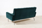florence knoll sofa 2556 vintage design velvet green 1960
