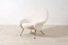 fauteuil martingale zanuso arflex design vintage laiton 1950