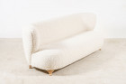 curved sofa danish scandinavian vintage design 1940 1950