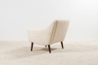 fauteuil danois scandinave laine bouclé nobilis 1960 design