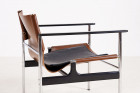 pollock knoll sling chair armchair 657 design leather 1960
