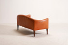 illum wikkelso canapé v12 cuir marron vintage design 1960