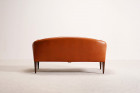 illum wikkelso canapé v12 cuir marron vintage design 1960