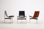 katavolos kelley littell t-chair laverne cuir noir 1950 1960