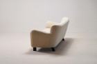 fritz hansen sofa 1669 danish vintage wool 1940 design 1950