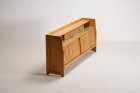 guillerme chambron enfilade chêne buffet france design 1960