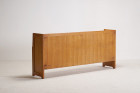 guillerme chambron oak sideboard ceramic vintage design 1960