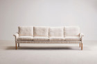 hans olsen cs mobler sofa 500 wool danish white design 1960