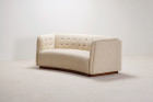 fritz hansen sofa 1668 danish design wool 1940 1950 curved