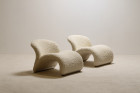 pierre paulin artifort chair le chat 574 cat wool white 1960